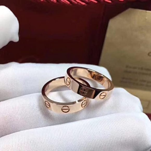 Love Friendship Promise Rings Titanium Stainless Steel Wedding Engagement Ring - Picture 2 of 2